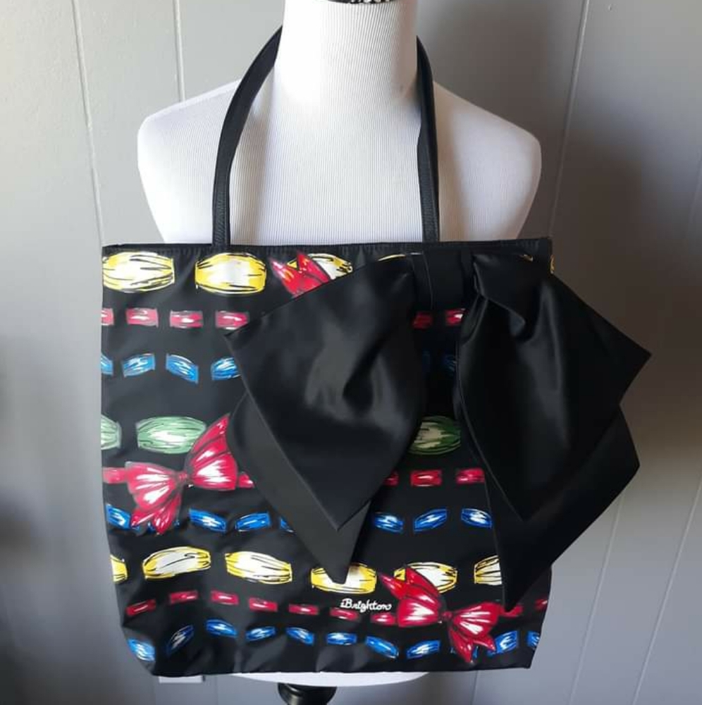 Brighten woven tote bag